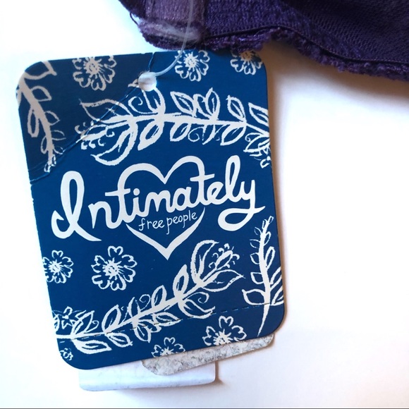 NWT Free People Lace Bandeau Bralette Purple - Picture 5 of 6